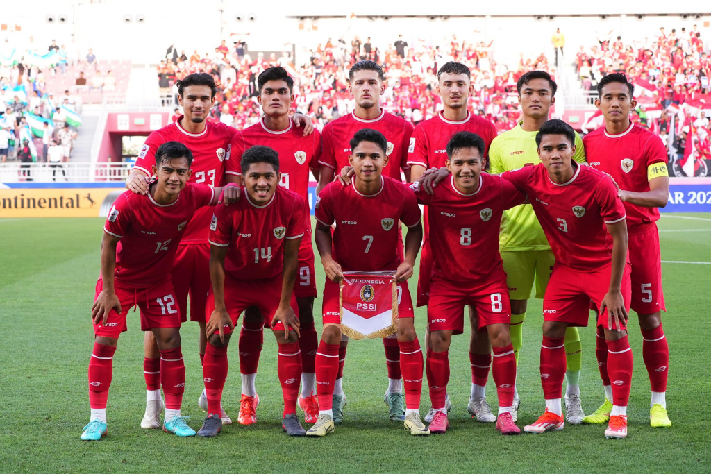 Potret Aksi Semifinal AFC Asian Cup U23, Indonesia Vs Uzbekistan di Stadion Abdullah bin Khalifa, Doha, Qatar.