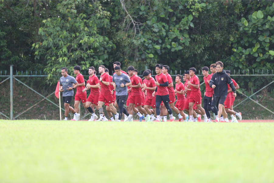 Timnas Indonesia Jalani Latihan Perdana Di Brunei